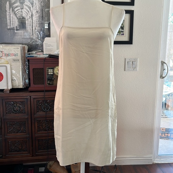 Frame Denim Open Knit Tank Dress Off White Multi Women's Small Coastal Beachy - Picture 8 of 16